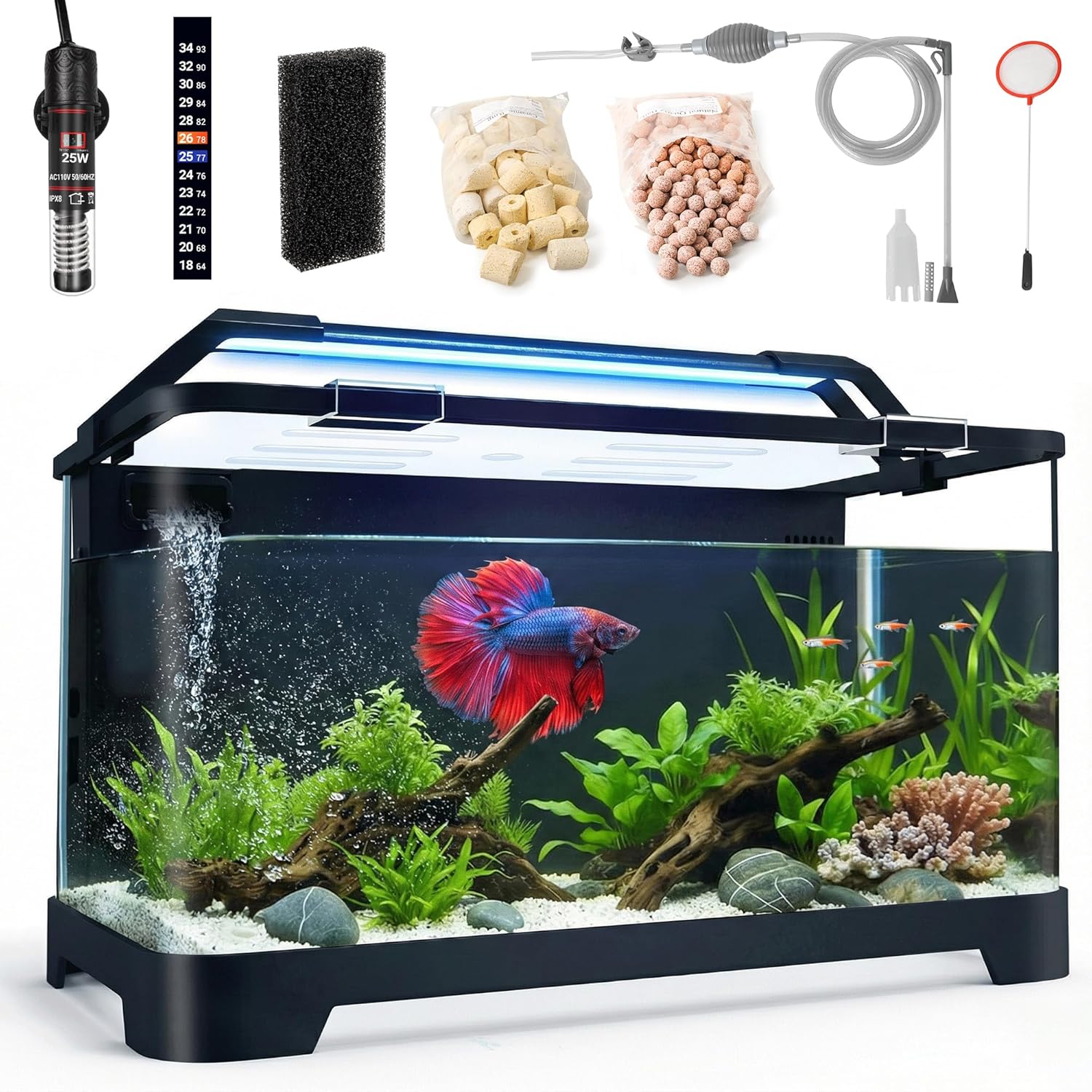 TopFin aquarium with tropical fish