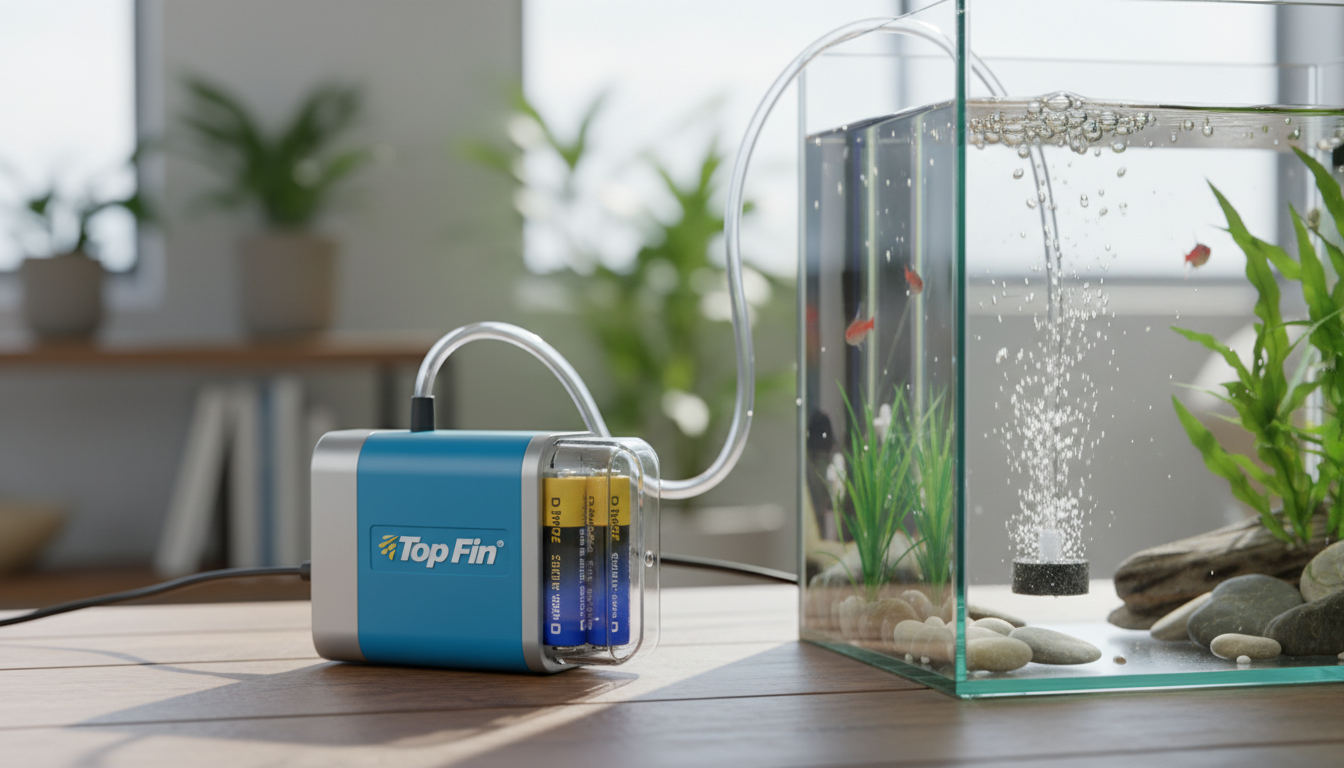 top fin battery operated aquarium air pump