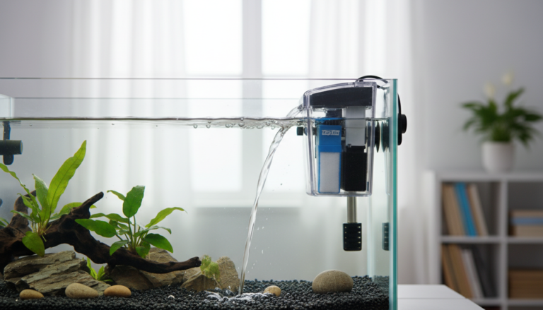 top fin filter setup